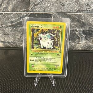 Pokemon 57/64 Nidoran 1999 Vintage Card from the‎ Jungle Set. Mint/ Near Mint